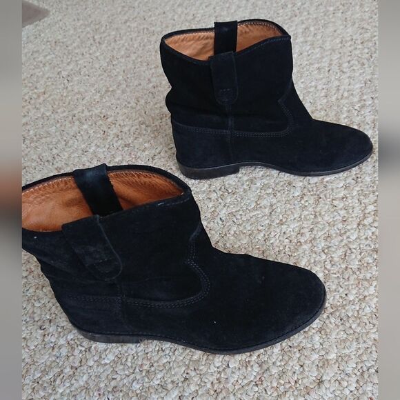 Isabel Marant Etoile Crisi black suede leather boots size 36 - Picture 1 of 12